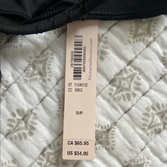 NWT Victoria's Secret Black Textured Cutout One-Piece Swimsuit - Picture 6 of 6